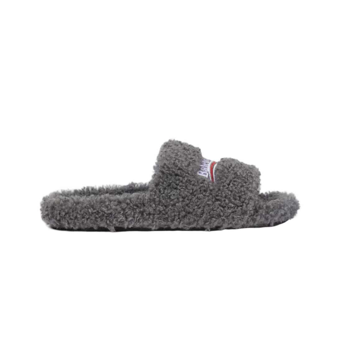 Balenciaga Furry Slide Grey Trillo DXB